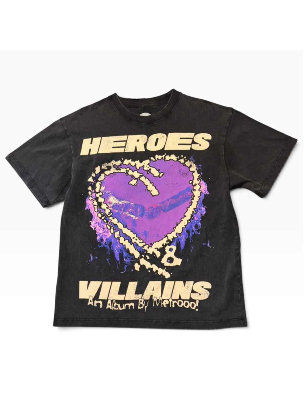 Metro Boomin Heroes & Villains Graphic T-Shirt Size L All Over Print